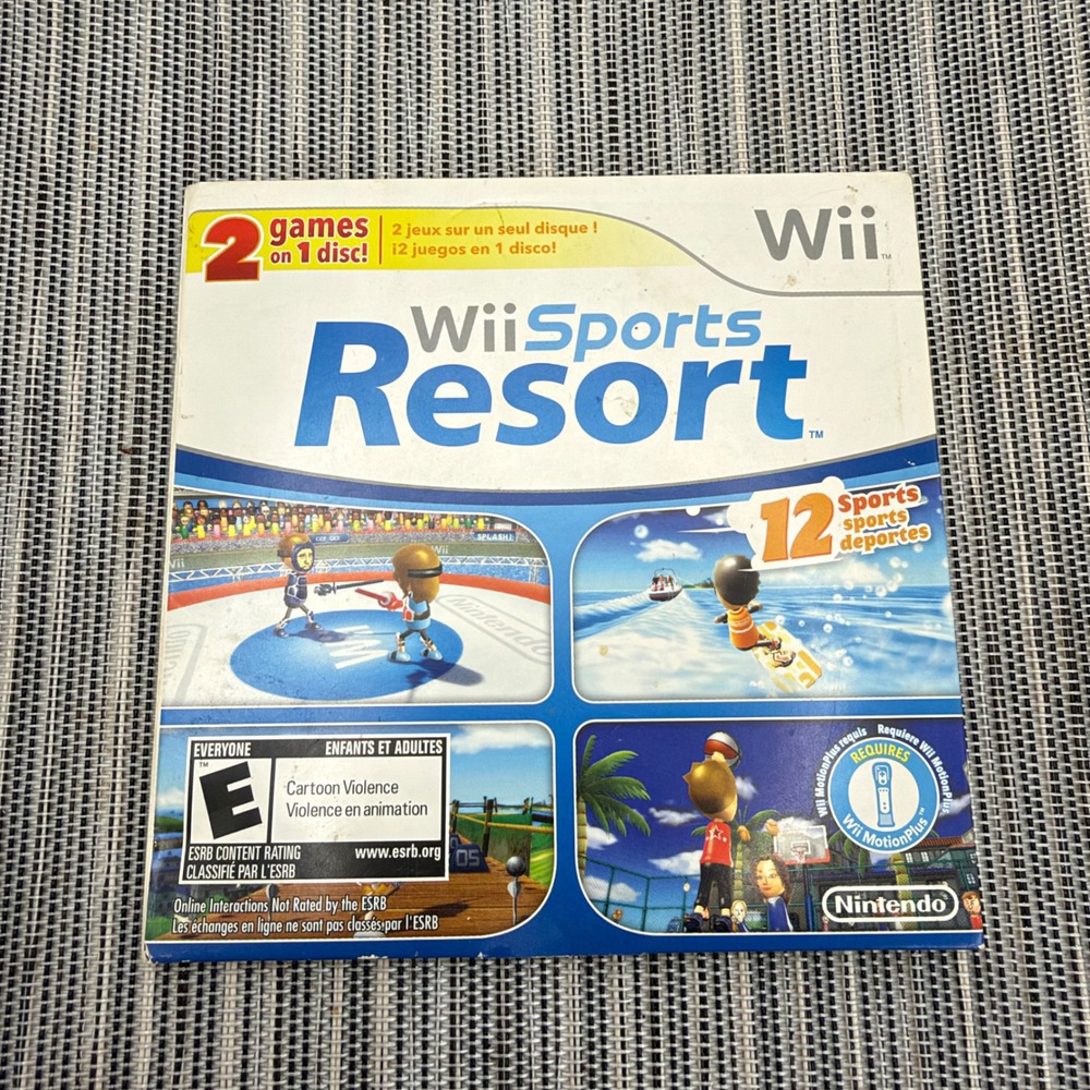 Nintendo Wii Sports and Wii Sports Resort 2-in-1 Combo Disc with Sleeve Manual